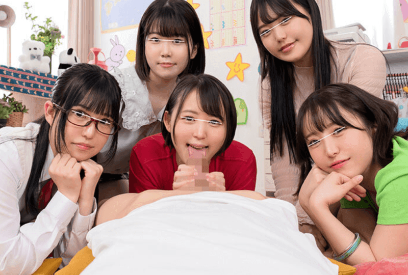 【痴女】美少女5人と男1人が6Pハーレムエロタレ用アダルトAV無料エロ動画♡