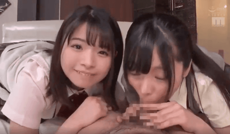 【丘えりな・久留木玲】ビッチJK2人が男を乳首責め3Pハーレムエロタレ用アダルトAV無料エロ動画♡